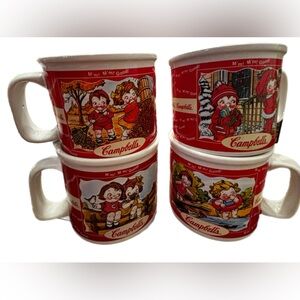 Campbell's Red and White Nostalgic Mug Set of 4